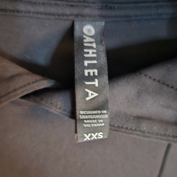 Athleta Mission Hoodie High Low Black Relaxed Fit Sweatshirt size XXS - Picture 6 of 12